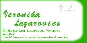 veronika lazarovics business card